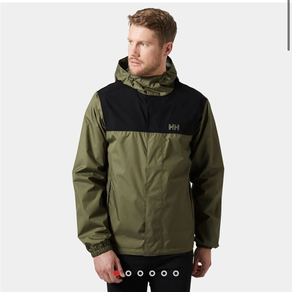 Helly Hansen Vancouver Rain Jacket Lav Green NWT M Mens